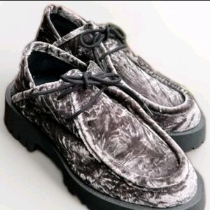 Free People Velvet Gray Women's Loafers